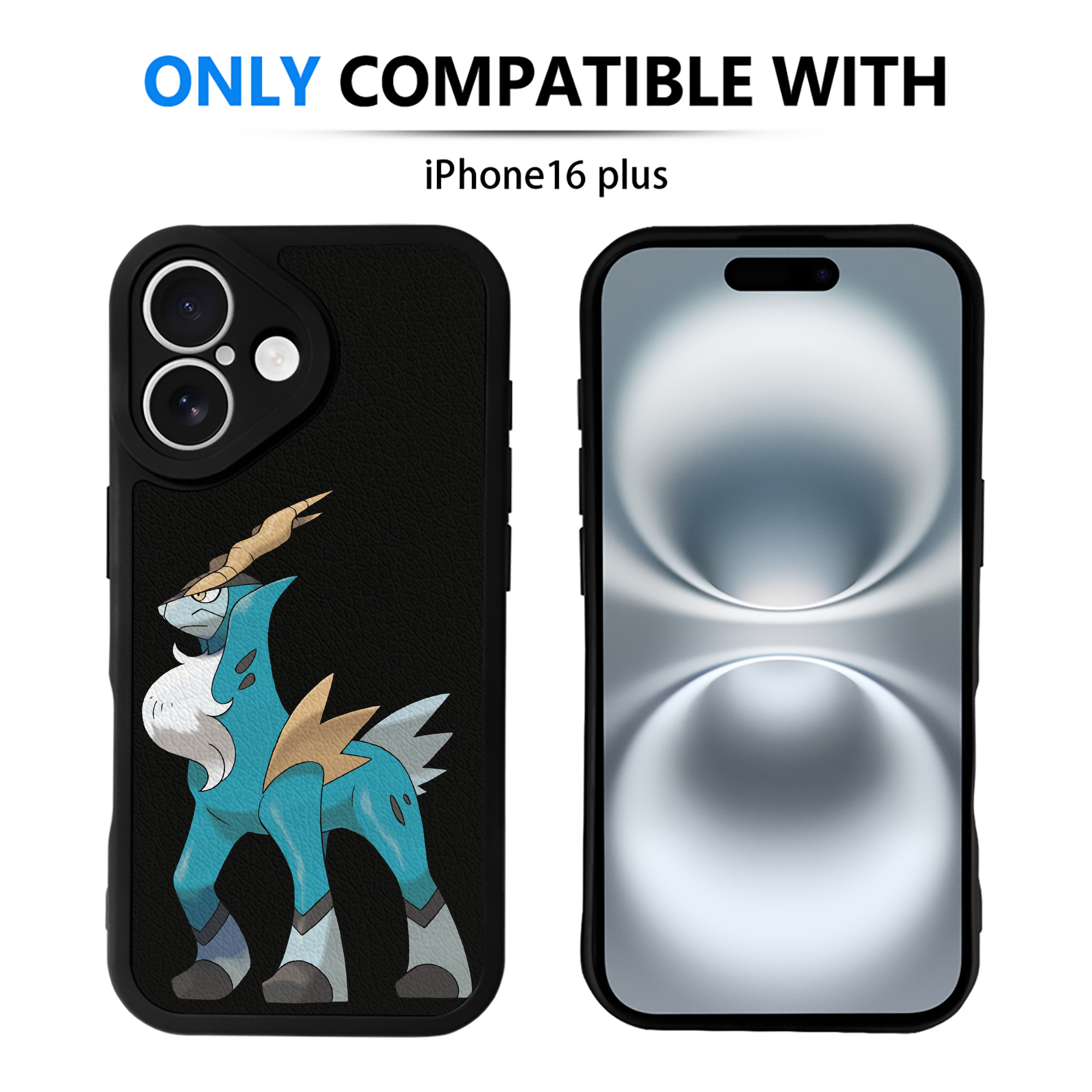 （画像用） ポケットモンスター Pokémon 【iPhone 16シリーズ対応】シリコンスマホケース（レザー調） 材質：シリコン